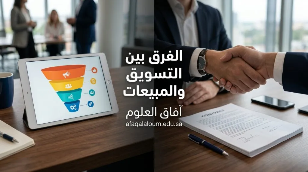 الفرق بين التسويق والمبيعات: الخطأ الكارثي الذي يكلف شركتك آلاف الدولارات يومياً